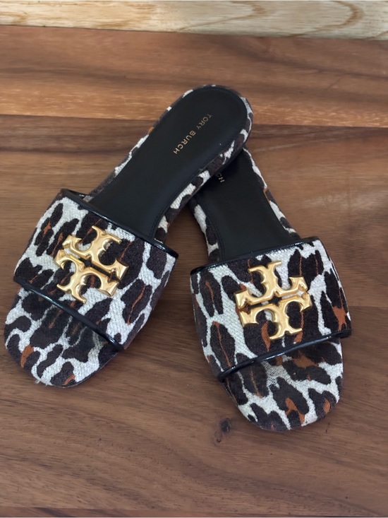 Tory Burch Shoes - Tory Burch Eleanor Leopard print slides